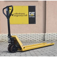 Kép 3/4 - CATERPILLAR 2,5 tonnás PU dupla görgős 1800 mm hosszúvillás kézi raklapemelő