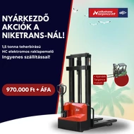 Kép 1/4 - 1,5 tonnás Hangcha CDD15-A2MC2-SZ típusú, 2000 mm emelési magasságú gyalogkíséretű targonca, INGYENES SZÁLLÍTÁSSAL!