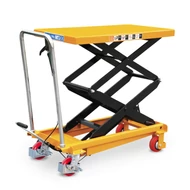 Kép 1/3 - STAXX kézi működtetésű, összecsukható, mobil emelőasztal, 350 kg teherbírással