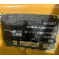 Kép 6/6 - CATERPILLAR GP18N 1.8 tonna teherbírású belsőégésű, gázos homlokvillás targonca