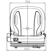 Kép 5/9 - Mechanikusan állítható, súlyállításos univerzális ÜLÉS TARGONCÁRA