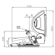 Kép 7/8 - Mechanikus targoncaülés