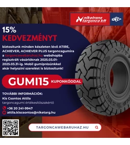 Targonca gumi kuponkedvezmény