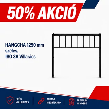HANGCHA 1250 mm széles, ISO 3A Villarács