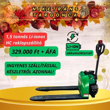 HC CBD15-JH elektromos raklapszállító