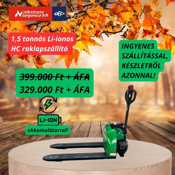 HC CBD15-JH elektromos raklapszállító