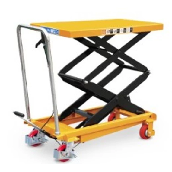 STAXX kézi működtetésű, összecsukható, mobil emelőasztal, 350 kg teherbírással